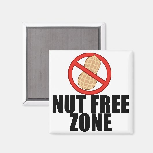Nut Free Zone Magneet (Voorkant / Achterkant)