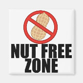 Nut Free Zone Magneet (Voorkant)