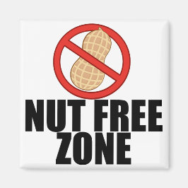 Nut Free Zone Magneet