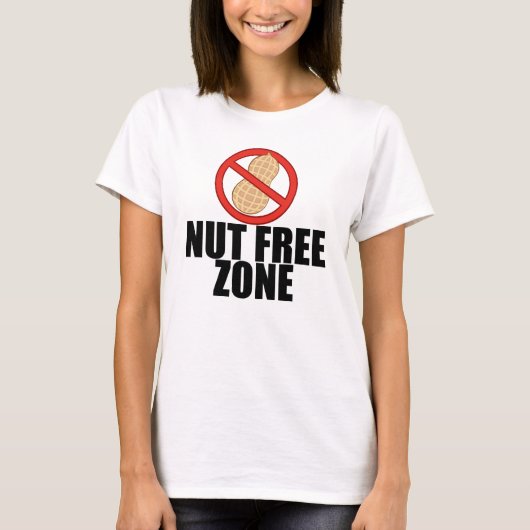 Nut Free Zone T-shirt (Voorkant)