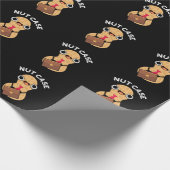 Nut Hoesje Funny Peanut Puns Dark BG Cadeaupapier (Hoek)