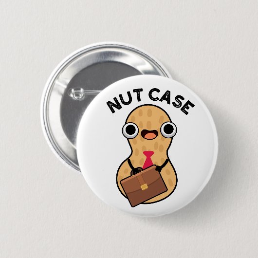 Nut Hoesje Funny Peanut Puns Ronde Button 5,7 Cm (Voorkant /achterkant)