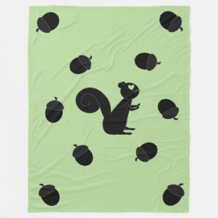 Nut Loving Squirrel Fleece Deken