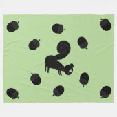Nut Loving Squirrel Fleece Deken (Voorkant (Horizontaal))