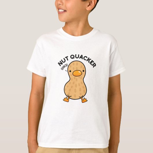 Nut Quacker Grappige Pindakaas T-shirt (Voorkant)