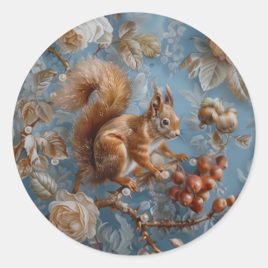 Nut - Ronde Stickers voor briefpapier (Voorkant)