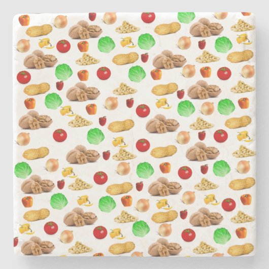 Nut Salad Marble Stone Onderzetter (Voorkant)