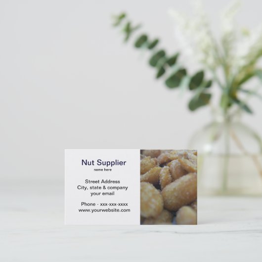 Nut Supplier Visitekaartje (Staand voorkant)
