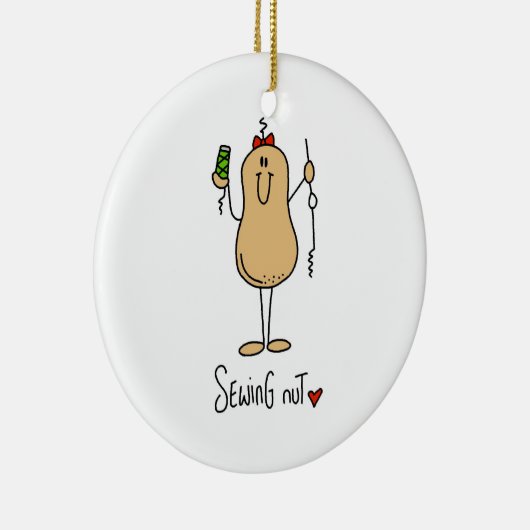 Nut T-shirts en schenkingen Keramisch Ornament (Rechts)