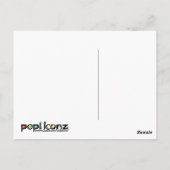 'NUT UP MAN' humoristische parodie Briefkaart (Achterkant)