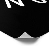 Nut-whal Grappige Narwhal Pun Donker BG Poster (Hoek)