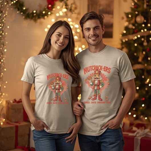 Nutcrack-ers – Funny Christmas Nutcracker Pun Tri-Blend Shirt