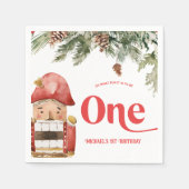 Nutcracker 1e verjaardag Kerstmis Servet (Voorkant)