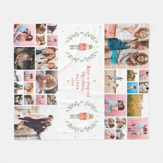 Nutcracker 29 foto moderne, minimale kerstmis fleece deken (Voorkant (Horizontaal))