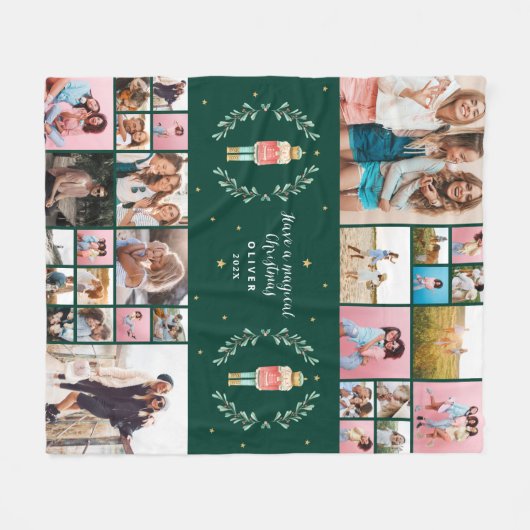 Nutcracker 29 foto moderne, minimale kerstmis fleece deken (Voorkant (Horizontaal))