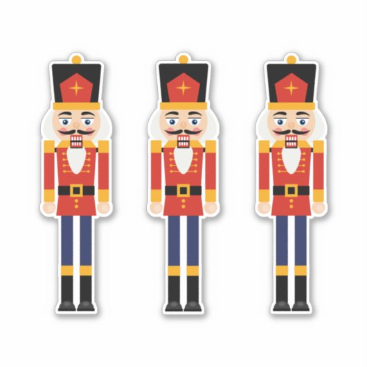 Nutcracker Aangepast gesneden vinylsticker Sticker (Voorkant)