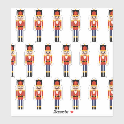Nutcracker Aangepast gesneden vinylsticker Sticker (Vel)