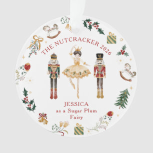 Nutcracker aangepaste rol ballet ornament