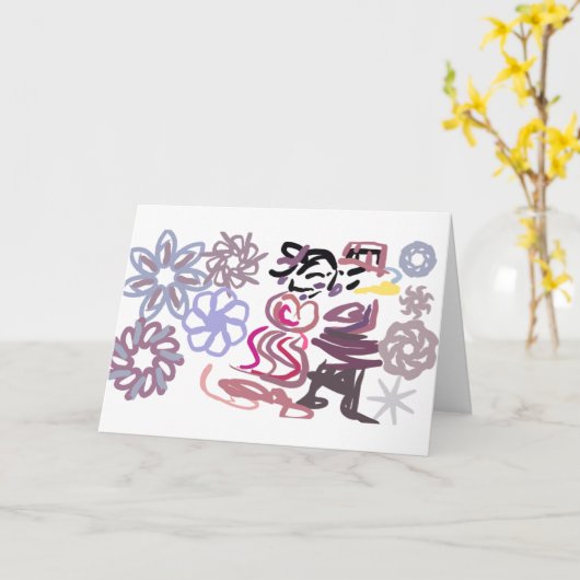 Nutcracker and Ballet winter  Kaart (Gele Bloem)