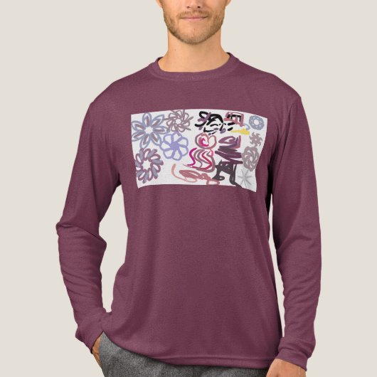 Nutcracker and Ballet winter  Tri-Blend Shirt (Voorkant volledig)