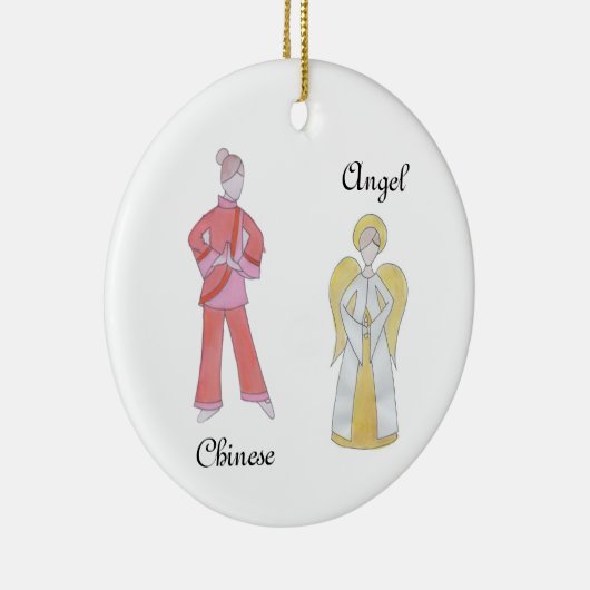 Nutcracker Angel/Chinese Keepomwille Ornament (Rechts)