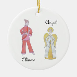 Nutcracker Angel/Chinese Keepomwille Ornament