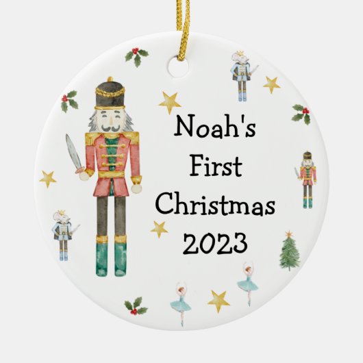 Nutcracker Babies First Christmas Ornament (Voorkant)