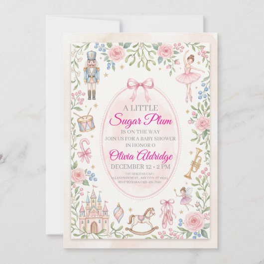 Nutcracker Baby Shower Kaart (Voorkant)