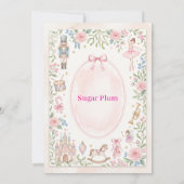 Nutcracker Baby Shower Kaart (Achterkant)