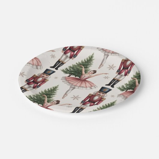 Nutcracker Ballerina ballet dancer christmas tree  Papieren Bordje (Gekanteld)