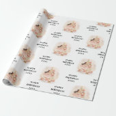 Nutcracker Ballerina Birthday Cadeaupapier (Uitgerold)