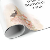 Nutcracker Ballerina Birthday Cadeaupapier (Rol Hoek)