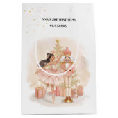Nutcracker Ballerina Birthday Gift Medium Cadeauzakje (Voorkant)