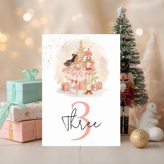 Nutcracker Ballerina Birthday Kaart