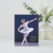 nutcracker ballerina briefkaart (Staand voorkant)