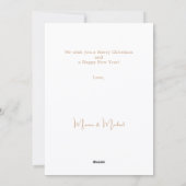 Nutcracker Ballerina eenvoudig Kerstmis Feestdagenkaart (Achterkant)