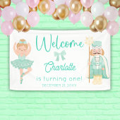 Nutcracker Ballerina Mint Birthday Welcome Spandoek