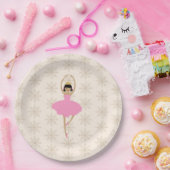 Nutcracker Ballerina Snowflake Pattern Papieren Bordje (Feest)