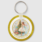 Nutcracker Ballet Ballerina - Christmas Keepsake  Sleutelhanger (Achterkant)