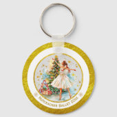 Nutcracker Ballet Ballerina - Christmas Keepsake Sleutelhanger (Achterkant)