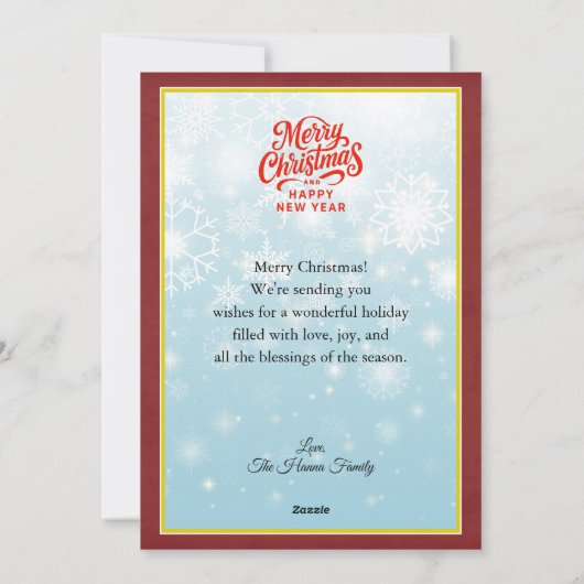 Nutcracker Ballet Ballerina - Christmas Party Feestdagenkaart (Achterkant)