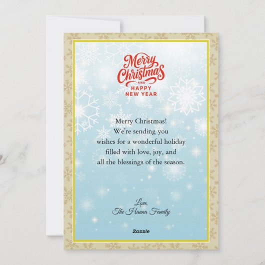 Nutcracker Ballet Ballerina - Christmas Party Feestdagenkaart (Achterkant)