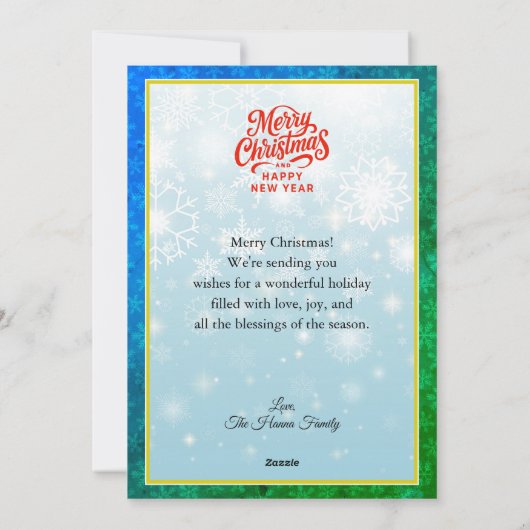 Nutcracker Ballet Ballerina - Christmas Party Feestdagenkaart (Achterkant)