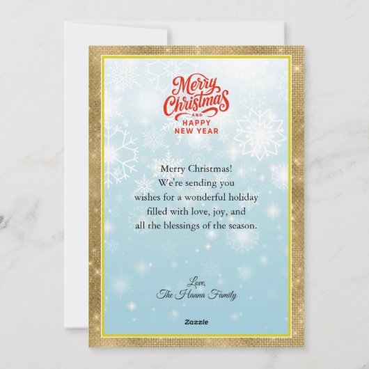 Nutcracker Ballet Ballerina - Christmas Party Feestdagenkaart (Achterkant)