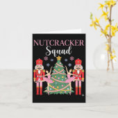 Nutcracker Ballet Christmas Ballerina Nk Dance Squ Kaart (Gele Bloem)