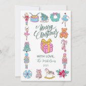 Nutcracker Ballet Christmas Feestdagenkaart (Voorkant)