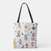 Nutcracker Ballet Christmas Gift for Ballet Lovers Tote Bag (Achterkant)