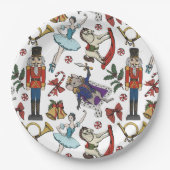 Nutcracker Ballet Christmas Kids Xmas Party Papieren Bordje (Voorkant)