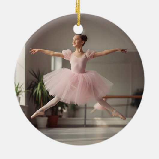 Nutcracker Ballet Custom Name & Role, Photo Keramisch Ornament (Achterkant)