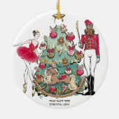 Nutcracker Ballet Dancer Kerstmis Keramisch Ornament (Achterkant)
